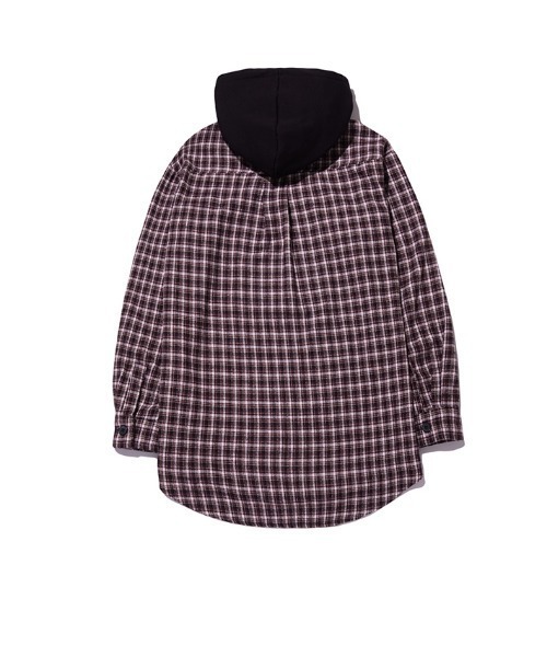 SHETHISCOMMA（シディスコンマ）の「【SHETHISCOMMA/シディスコンマ】STC HOOD SHIRTS（シャツ/ブラウス・メンズ・ブラック・FREE）」の3枚目の写真