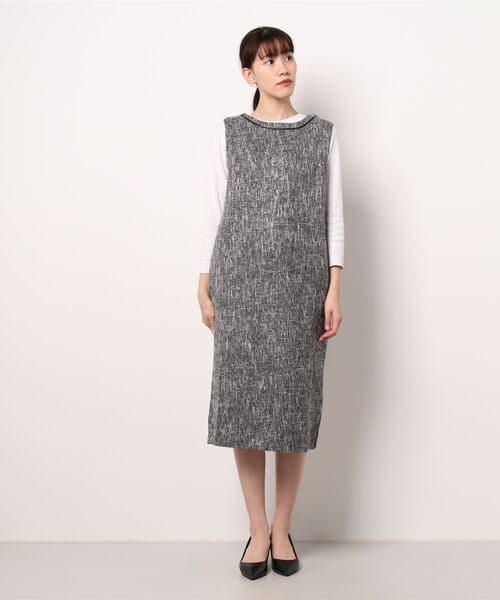 KOBE LETTUCE(コウベレタス)の「パイピングジャンスカワンピース(ジャンパースカート・レディース・ブラウン系その他/ブラック系/ブラック系その他/ピンク系・FREE)」の6枚目の写真