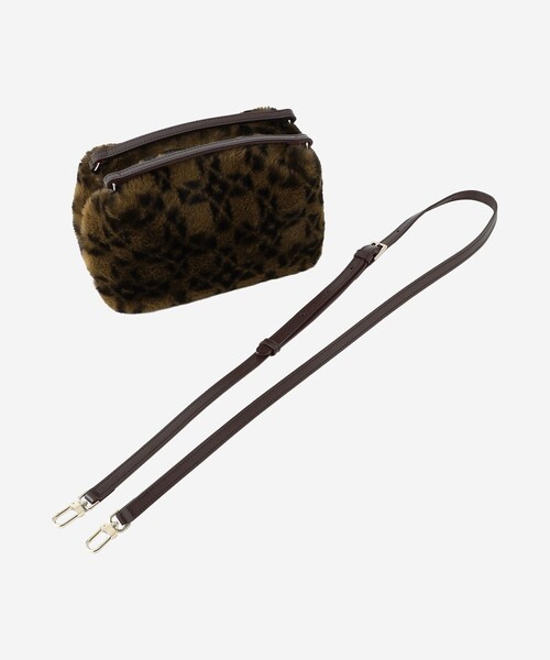 MACKINTOSH LONDON（マッキントッシュ ロンドン）の「アンドリューファーショルダーバッグ（ショルダーバッグ・レディース・ブラウン系その他4/チャコールグレー・FREE）」の12枚目の写真