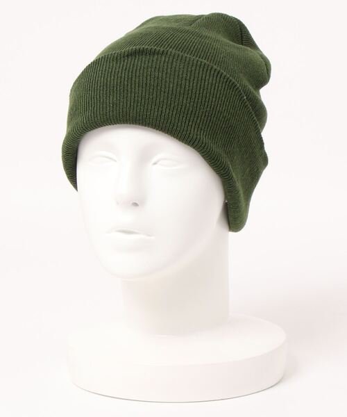 Anuenue（アヌエヌエ）の「カラフルニット帽（ニットキャップ/ビーニー・レディース・ライトブルー/ブラック/オレンジ/ブルー/モスグリーン/レッド/ダークブルー/ベビーピンク・FREE）」の3枚目の写真