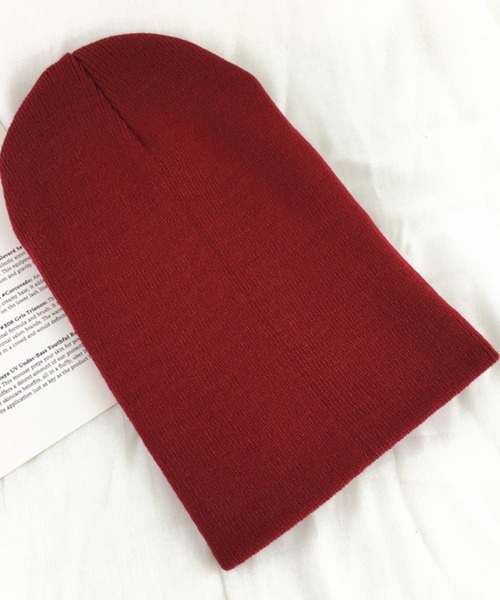 Anuenue（アヌエヌエ）の「カラフルニット帽（ニットキャップ/ビーニー・レディース・ライトブルー/ブラック/オレンジ/ブルー/モスグリーン/レッド/ダークブルー/ベビーピンク・FREE）」の20枚目の写真