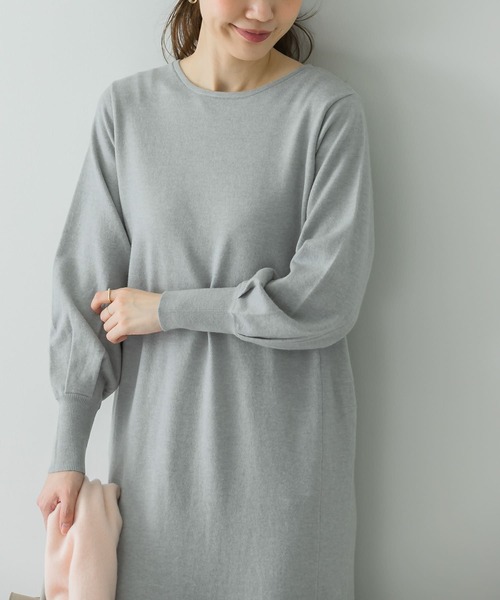 URBAN RESEARCH Sonny Label（アーバンリサーチサニーレーベル）の「マーメードフレアニットワンピース（ワンピース・レディース・ブラック/グレー/ベージュ系その他・FREE）」の19枚目の写真