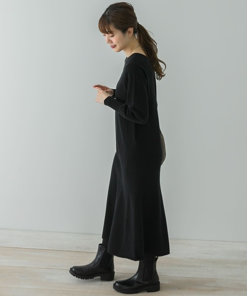 URBAN RESEARCH Sonny Label（アーバンリサーチサニーレーベル）の「マーメードフレアニットワンピース（ワンピース・レディース・ブラック/グレー/ベージュ系その他・FREE）」の16枚目の写真