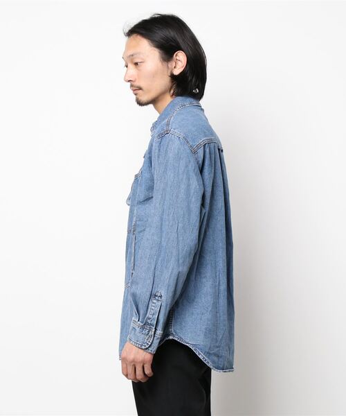 WESTBOY(ウエストボーイ)の「【WB ORIGINALS】Belted Denim Shirt WO21W4TP18(シャツ/ブラウス・メンズ・ブルー・M/L/XL)」の9枚目の写真