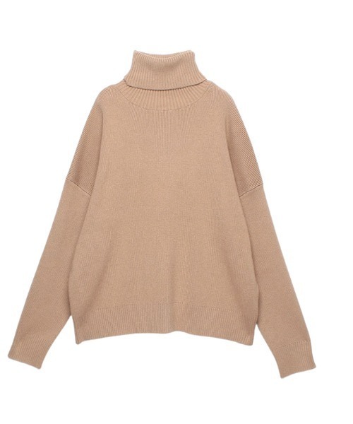 anuans(アニュアンス)の「タートルネックプルオーバー(ニット/セーター・レディース・アイボリー/ベージュ/ピンク/キャメル/ブラック・FREE)」の4枚目の写真