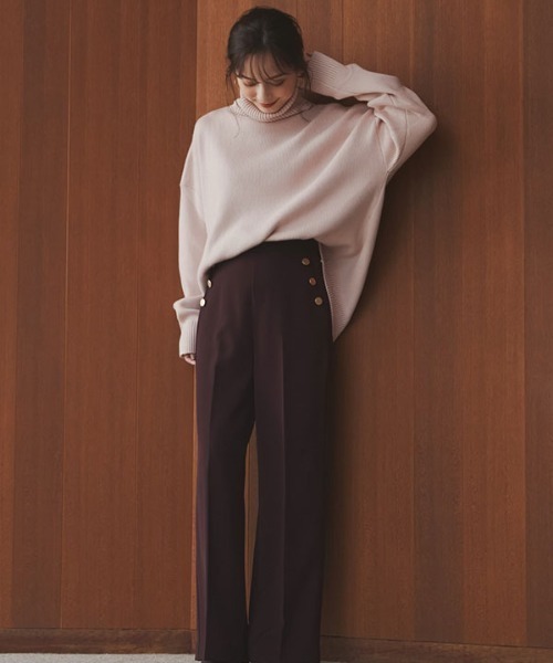 anuans(アニュアンス)の「タートルネックプルオーバー(ニット/セーター・レディース・アイボリー/ベージュ/ピンク/キャメル/ブラック・FREE)」の20枚目の写真