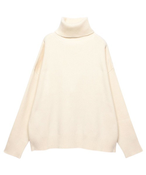 anuans(アニュアンス)の「タートルネックプルオーバー(ニット/セーター・レディース・アイボリー/ベージュ/ピンク/キャメル/ブラック・FREE)」の9枚目の写真