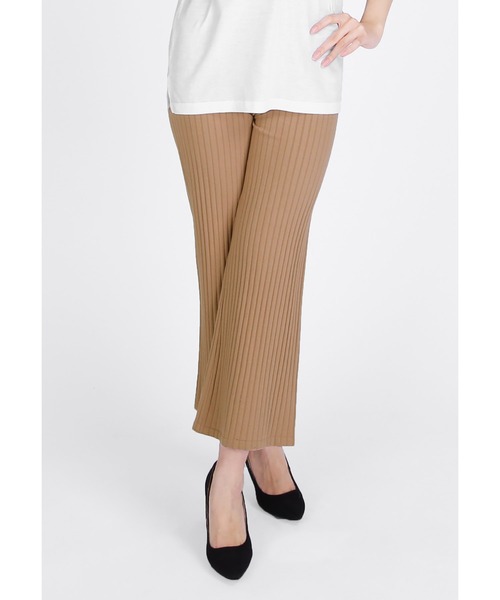 HANES（ヘインズ）の「Hanes/ヘインズ レディース ルームウェア ルームパンツ パジャマ 女性 ボトムス リブパンツ 無地（ルームウェア/パジャマ・レディース・ブラウン/グレー/ベージュ・LARGE/MEDIUM）」の8枚目の写真