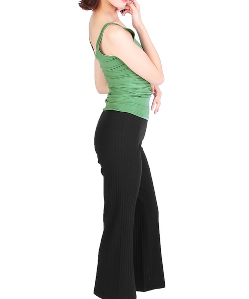 HANES（ヘインズ）の「Hanes/ヘインズ レディース ルームウェア ルームパンツ パジャマ 女性 ボトムス リブパンツ 無地（ルームウェア/パジャマ・レディース・ブラウン/グレー/ベージュ・LARGE/MEDIUM）」の13枚目の写真