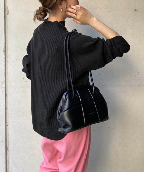 CAPRICIEUX LE'MAGE（カプリシューレマージュ）の「2WAYラウンドプルオーバー（ニット/セーター・レディース・オフホワイト/ブルー/オレンジ/ブラック・FREE）」の12枚目の写真