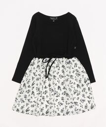 agnes b.（アニエスベー）の「IBU1 E ROBE キッズ フラワープリントドッキングワンピース（ワンピース・キッズ）」