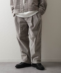 ZIP FIVE（ジップファイブ）の「【ZIP FIVE】 ドローコード内蔵 コーデュロイ ワイド タック パンツ（チノパンツ・メンズ）」
