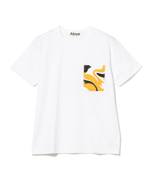ALOYE（アロイ）の「ALOYE / Geometic Pattern Short Sleeve T-shirt（Tシャツ/カットソー・メンズ・ホワイト/グレー・MEDIUM/LARGE/XX-LARGE/X-LARGE）」の3枚目の写真