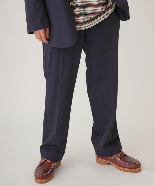 info. BEAUTY&YOUTH（インフォビューティアンドユース）の「【WEB限定】＜info. BEAUTY&YOUTH＞ツイル ストレートパンツ（スラックス・メンズ・ブラック/ダークグレー/ネイビー・M/XL/S/L）」の3枚目の写真