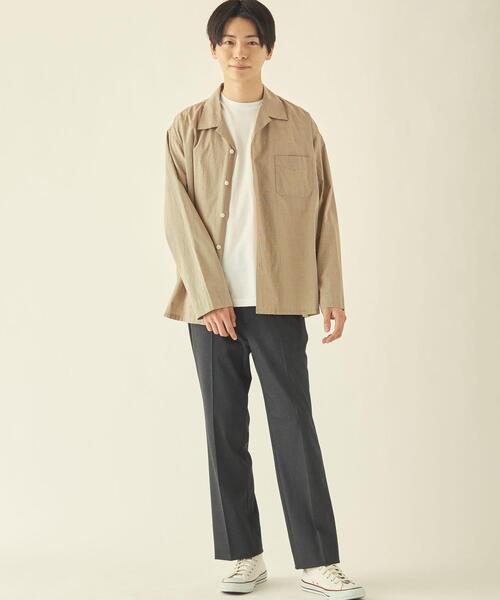 info. BEAUTY&YOUTH（インフォビューティアンドユース）の「【WEB限定】＜info. BEAUTY&YOUTH＞ツイル ストレートパンツ（スラックス・メンズ・ブラック/ダークグレー/ネイビー・M/XL/S/L）」の15枚目の写真