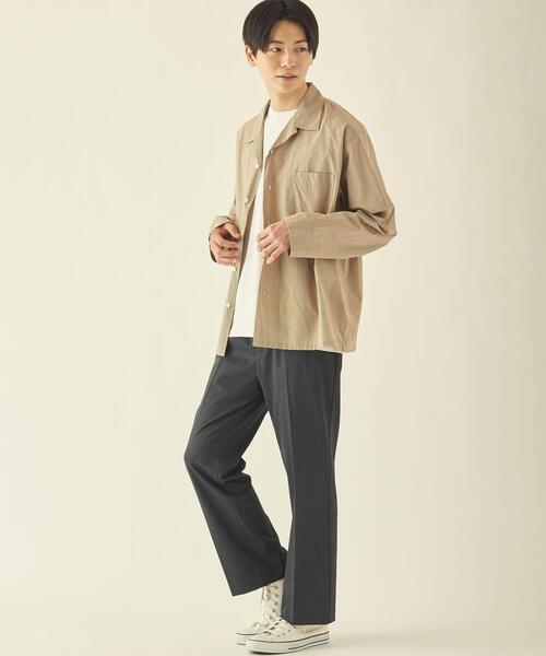 info. BEAUTY&YOUTH（インフォビューティアンドユース）の「【WEB限定】＜info. BEAUTY&YOUTH＞ツイル ストレートパンツ（スラックス・メンズ・ブラック/ダークグレー/ネイビー・M/XL/S/L）」の16枚目の写真