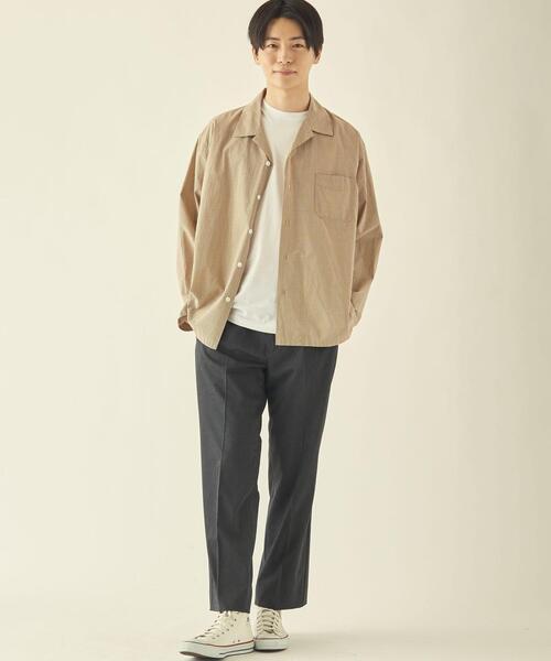 info. BEAUTY&YOUTH（インフォビューティアンドユース）の「【WEB限定】＜info. BEAUTY&YOUTH＞ツイル ストレートパンツ（スラックス・メンズ・ブラック/ダークグレー/ネイビー・M/XL/S/L）」の17枚目の写真