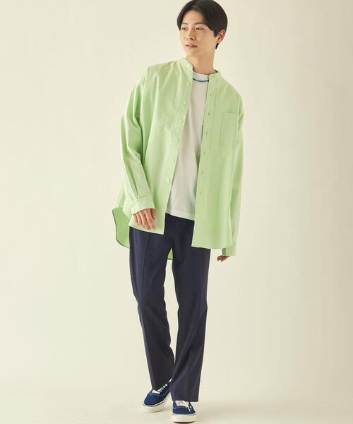 info. BEAUTY&YOUTH（インフォビューティアンドユース）の「【WEB限定】＜info. BEAUTY&YOUTH＞ツイル ストレートパンツ（スラックス・メンズ・ブラック/ダークグレー/ネイビー・M/XL/S/L）」の12枚目の写真