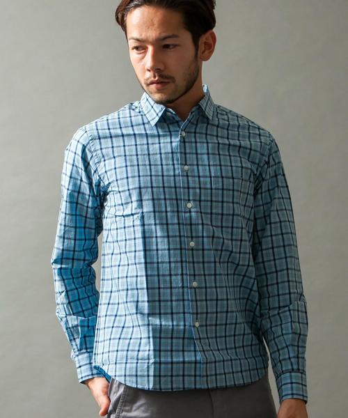 BEAUTY&YOUTH UNITED ARROWS（ビューティーアンドユースユナイテッドアローズ）の「BY インディゴチェックシャツ◆（シャツ/ブラウス・メンズ・ホワイト/ライトブルー/ネイビー・X-SMALL/X-LARGE/LARGE/SMALL/MEDIUM）」の2枚目の写真