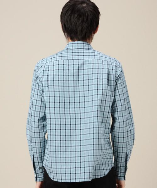 BEAUTY&YOUTH UNITED ARROWS（ビューティーアンドユースユナイテッドアローズ）の「BY インディゴチェックシャツ◆（シャツ/ブラウス・メンズ・ホワイト/ライトブルー/ネイビー・X-SMALL/X-LARGE/LARGE/SMALL/MEDIUM）」の4枚目の写真