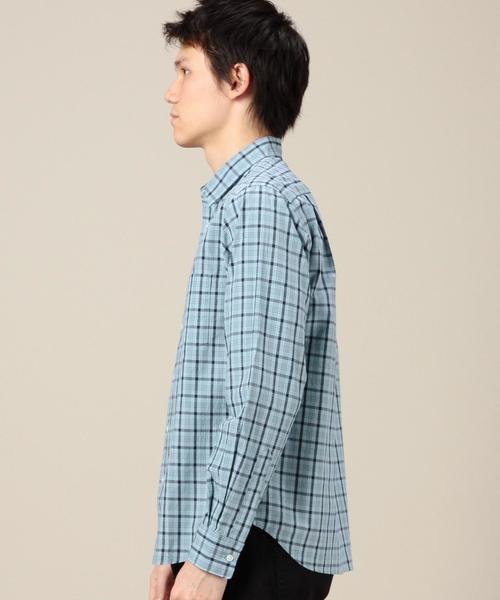 BEAUTY&YOUTH UNITED ARROWS（ビューティーアンドユースユナイテッドアローズ）の「BY インディゴチェックシャツ◆（シャツ/ブラウス・メンズ・ホワイト/ライトブルー/ネイビー・X-SMALL/X-LARGE/LARGE/SMALL/MEDIUM）」の6枚目の写真