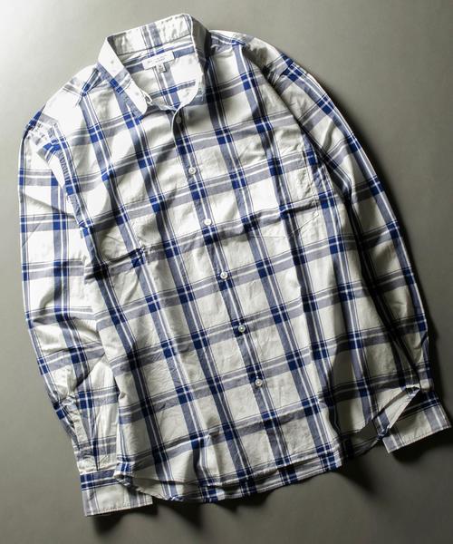BEAUTY&YOUTH UNITED ARROWS（ビューティーアンドユースユナイテッドアローズ）の「BY インディゴチェックシャツ◆（シャツ/ブラウス・メンズ・ホワイト/ライトブルー/ネイビー・X-SMALL/X-LARGE/LARGE/SMALL/MEDIUM）」の10枚目の写真