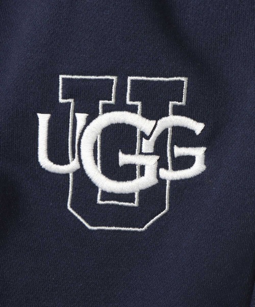 UGG（アグ）の「UGG@mos ダブルロゴ刺繍 スウェットパンツ / アグ ダブルロゴシシュウ スウェットパンツ（スウェットパンツ・レディース・ブラック/ネイビー/グレー・L/XL/M）」の7枚目の写真