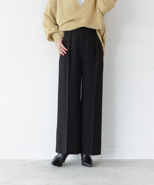 新ライン For I Series タックデザインワイドパンツ