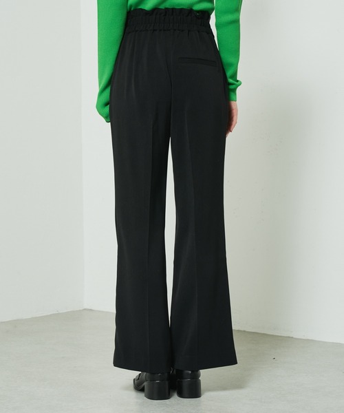 Lui's（ルイス）の「クロスベルトフレアパンツ（スラックス・レディース・ブラック/ブルー/ライトグリーン・FREE）」の12枚目の写真