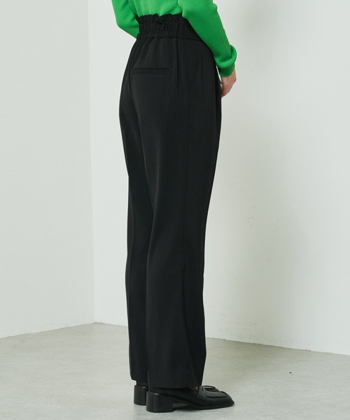 Lui's（ルイス）の「クロスベルトフレアパンツ（スラックス・レディース・ブラック/ブルー/ライトグリーン・FREE）」の13枚目の写真