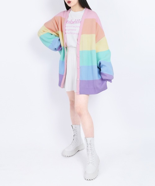 WC(ダブル シー)の「レインボーニットカーデ(カーディガン/ボレロ・レディース・レインボー/その他・FREE)」の12枚目の写真