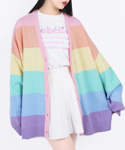 WC(ダブル シー)の「レインボーニットカーデ(カーディガン/ボレロ・レディース・レインボー/その他・FREE)」の7枚目の写真
