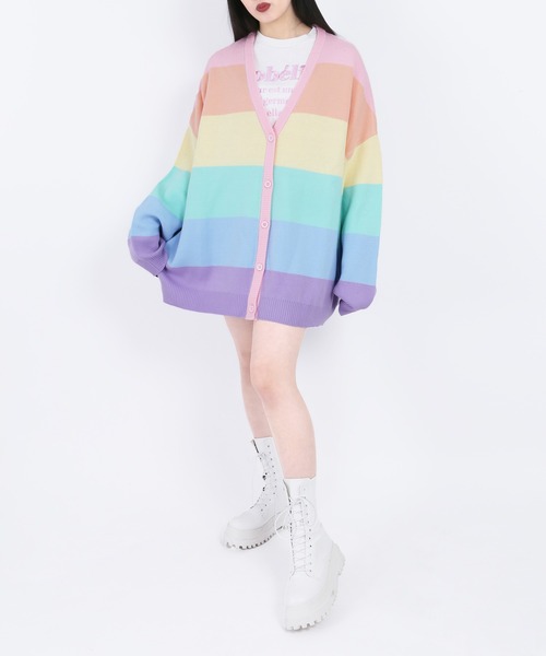 WC(ダブル シー)の「レインボーニットカーデ(カーディガン/ボレロ・レディース・レインボー/その他・FREE)」の10枚目の写真