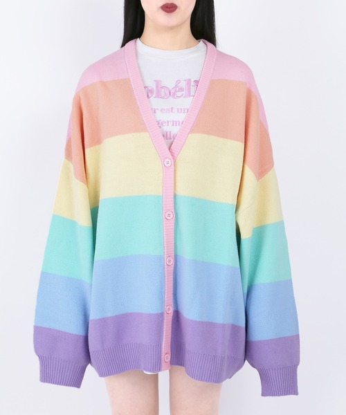 WC(ダブル シー)の「レインボーニットカーデ(カーディガン/ボレロ・レディース・レインボー/その他・FREE)」の9枚目の写真