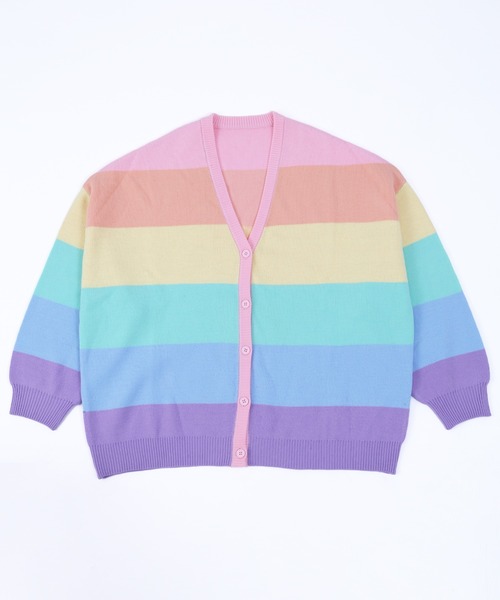 WC(ダブル シー)の「レインボーニットカーデ(カーディガン/ボレロ・レディース・レインボー/その他・FREE)」の3枚目の写真
