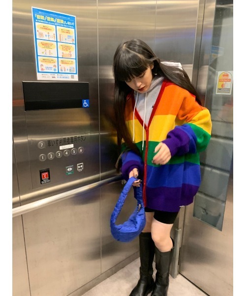 WC(ダブル シー)の「レインボーニットカーデ(カーディガン/ボレロ・レディース・レインボー/その他・FREE)」の22枚目の写真