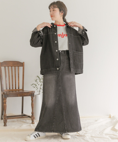 ITEMS URBANRESEARCH（アイテムズ アーバンリサーチ）の「デニムリメイクスカート（デニムスカート・レディース・ブラック/インディゴブルー・MEDIUM/SMALL）」の15枚目の写真