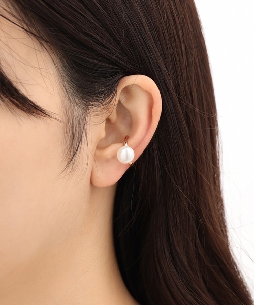 ESTELLE（エステール）の「6月誕生石 シルバー 淡水パール イヤーカフ ESTELLE/エステール（イヤーカフ・レディース・ピンク・-）」の6枚目の写真