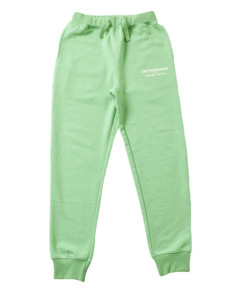 GLAZOS（グラソス）の「[テーパード]裏毛・ロゴスウェットパンツ【セットアップ対応】（スウェットパンツ・キッズ・ブラック/ライトグリーン/ベージュ系その他・130cm/140cm/150cm/160cm/170cm）」の4枚目の写真