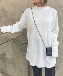 Ezick | スソラウンドロングTシャツブラウス(シャツ/ブラウス)