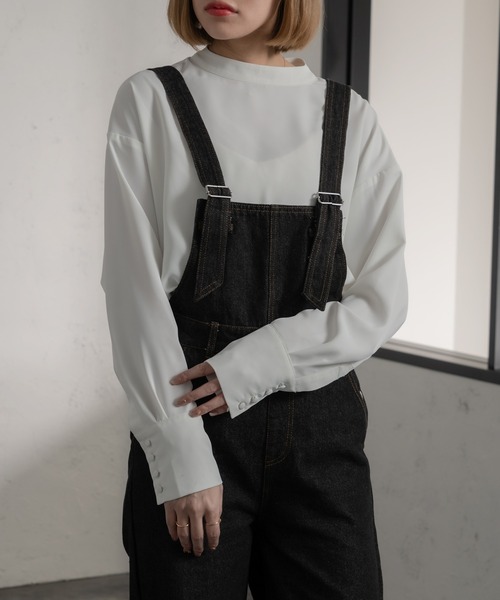 Ezick（エジック）の「スソラウンドロングTシャツブラウス（シャツ/ブラウス・レディース・オフホワイト・FREE）」の3枚目の写真