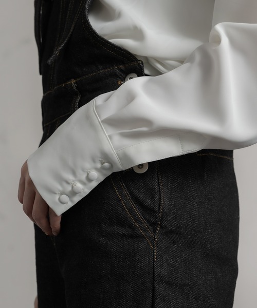 Ezick（エジック）の「スソラウンドロングTシャツブラウス（シャツ/ブラウス・レディース・オフホワイト・FREE）」の5枚目の写真