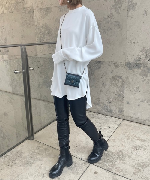 Ezick（エジック）の「スソラウンドロングTシャツブラウス（シャツ/ブラウス・レディース・オフホワイト・FREE）」の15枚目の写真