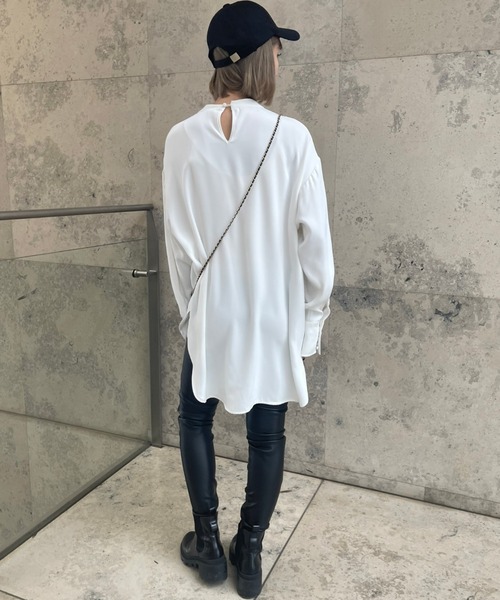 Ezick（エジック）の「スソラウンドロングTシャツブラウス（シャツ/ブラウス・レディース・オフホワイト・FREE）」の19枚目の写真