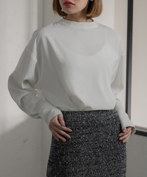 Ezick（エジック）の「スソラウンドロングTシャツブラウス（シャツ/ブラウス・レディース・オフホワイト・FREE）」の14枚目の写真