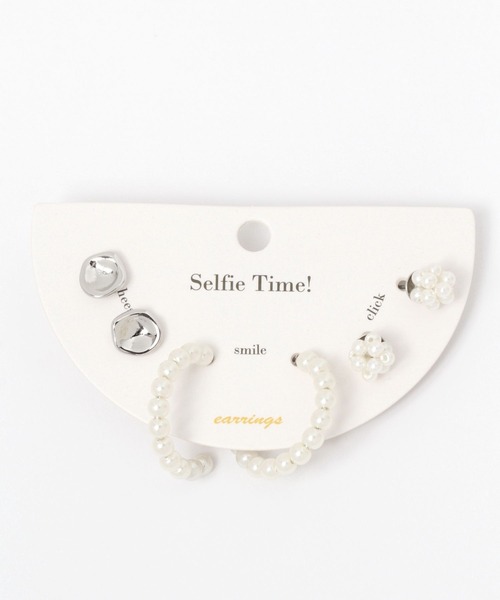 Heather(ヘザー)の「3セットイヤー 272785(ピアス(両耳用)・レディース・シルバー/ゴールド・ONE SIZE)」の11枚目の写真
