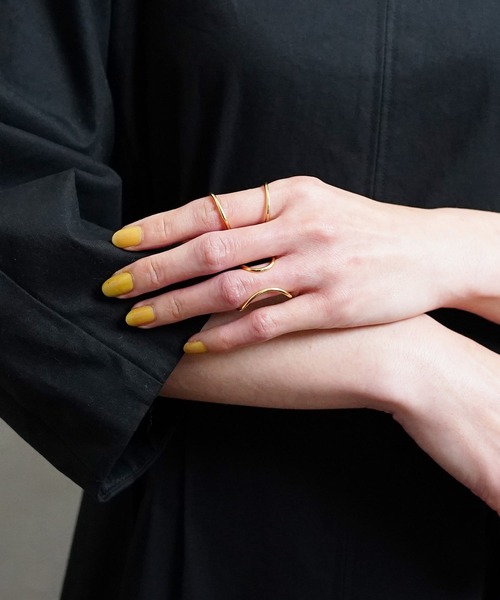 BYOKA（ビョーカ）の「【BYOKA / ビョーカ】G.WILLOW RING / リング（リング・レディース・ゴールド・S/M）」の2枚目の写真