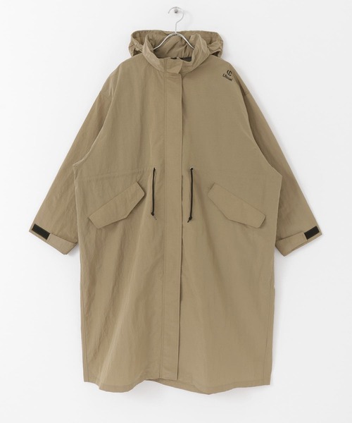 Uiscel（ユイセル）の「Uiscel　ボリュームスタンドカラーロングコート（モッズコート・メンズ・ブラック/ベージュ・ONE）」の5枚目の写真