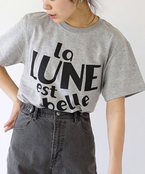 e-zakkamania stores(イーザッカマニアストアーズ)の「セレクトプリント Tシャツ(Tシャツ/カットソー・レディース・ホワイト系その他2/ネイビー×ホワイト/ホワイト×グリーン/ブラック/ホワイト×レッド/ネイビー/ベージュ系その他/ホワイト×パープル/ホワイト系その他/ホワイト/ホワイト系その他4/ベージュ/ホワイト系その他3/チャコール/ホワイト×ネイビー/グレー系その他/ホワイト系その他6/ホワイト×ブルー/ホワイト系その他5/ブルー系その他/グレー系その他2/ブラック系その他/ブラック系その他2/ホワイト系その他7/グレー系/ホワイト系/ブラウン系/ブラウン系1・S/M)」の18枚目の写真