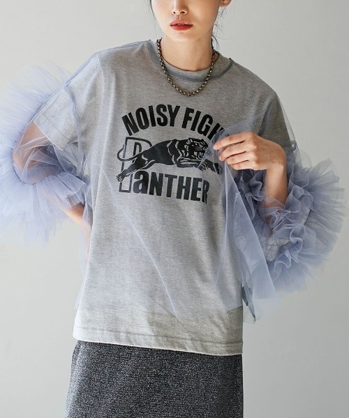 e-zakkamania stores(イーザッカマニアストアーズ)の「セレクトプリント Tシャツ(Tシャツ/カットソー・レディース・ホワイト系その他2/ネイビー×ホワイト/ホワイト×グリーン/ブラック/ホワイト×レッド/ネイビー/ベージュ系その他/ホワイト×パープル/ホワイト系その他/ホワイト/ホワイト系その他4/ベージュ/ホワイト系その他3/チャコール/ホワイト×ネイビー/グレー系その他/ホワイト系その他6/ホワイト×ブルー/ホワイト系その他5/ブルー系その他/グレー系その他2/ブラック系その他/ブラック系その他2/ホワイト系その他7/グレー系/ホワイト系/ブラウン系/ブラウン系1・S/M)」の20枚目の写真